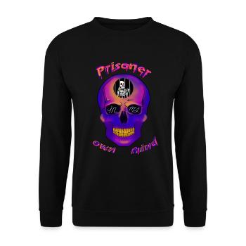 Prisonnier dans mon propre esprit - Sweat-shirt Unisexe - noir - Devant - Alina (178cm) & Michal (187cm)