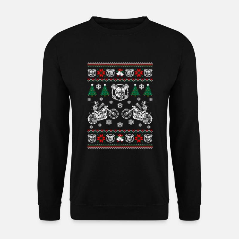 Biker laid Noël - Sweat-shirt Unisexe - noir