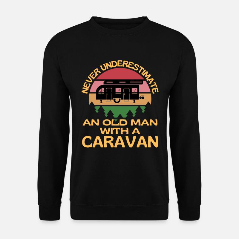 Old Man With A Caravan - Unisex Sweatshirt - black