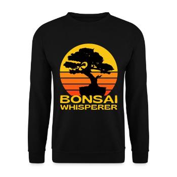 Bonsai Whisperer - Sweat-shirt Unisexe - noir - Devant - Alina (178cm) & Michal (187cm)