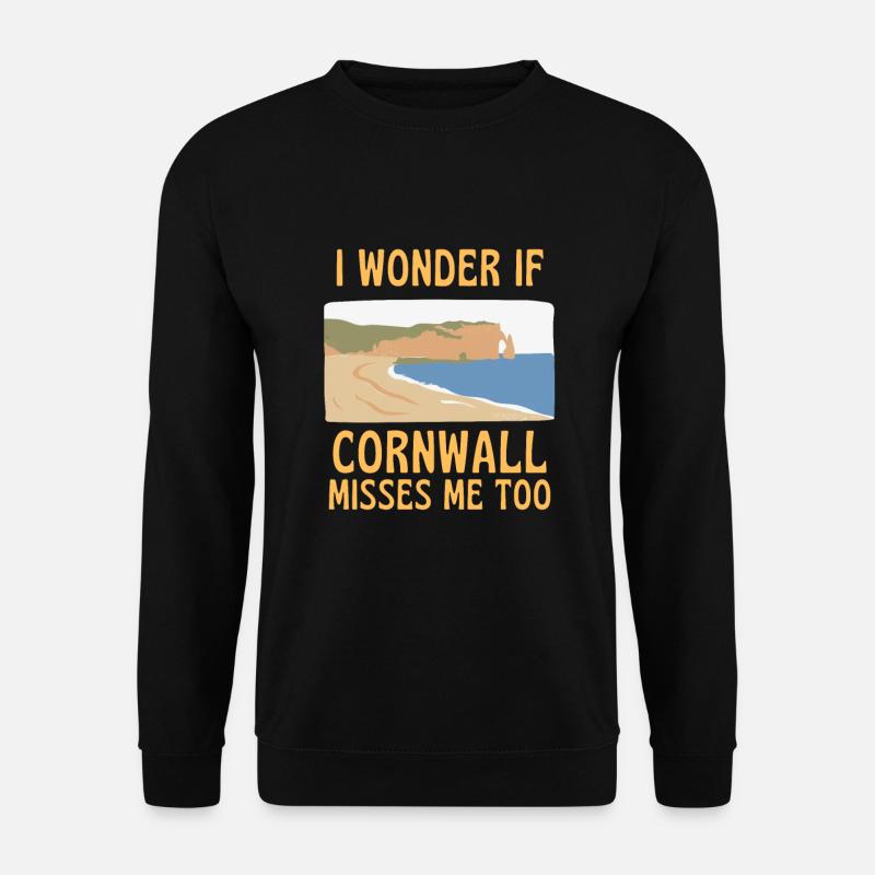 Je me demande si Cornwall me manque aussi UK - Sweat-shirt Unisexe - noir