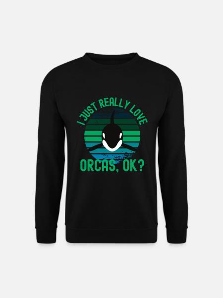 J’adore les orques - Sweat-shirt Unisexe - noir