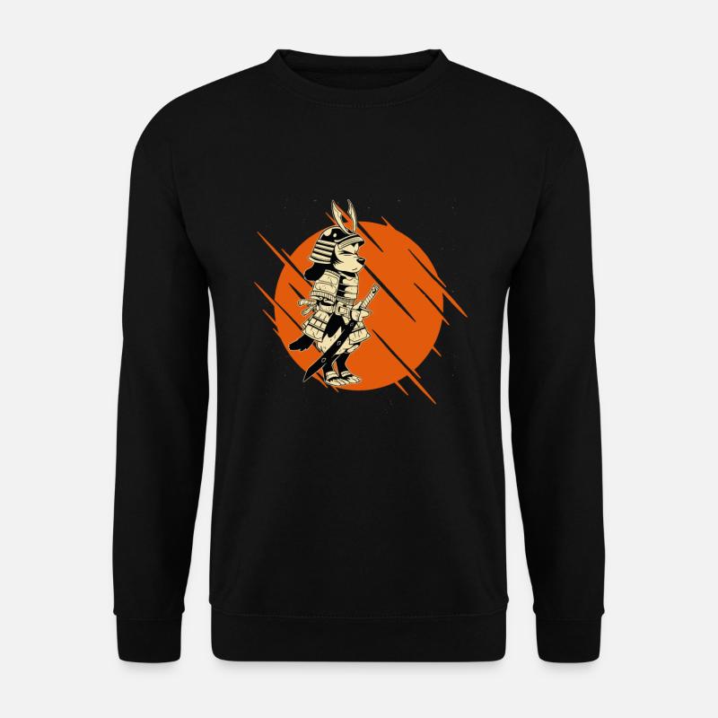 Samurai Hund Tier - Unisex Pullover - Schwarz