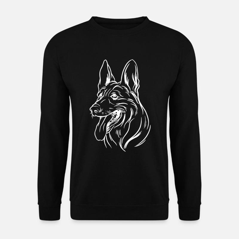 Belgian Malinios Sport Schäferhund Design - Unisex Pullover - Schwarz