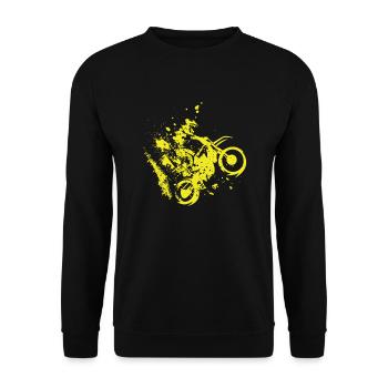 Motocross Motorcross Motorsport VTT - Sweat-shirt Unisexe - noir - Devant - Alina (178cm) & Michal (187cm)