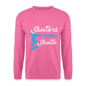 Skateboarder Skateboard - Unisex Pullover - Pink - Vorne
