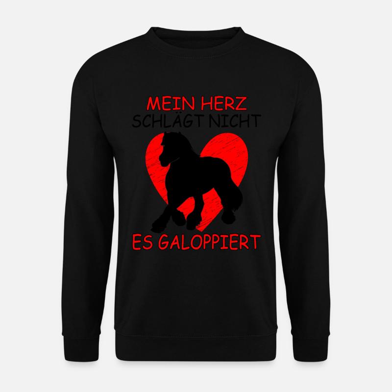 Islandpferd Islandpony Reiten Mädchen - Unisex Pullover - Schwarz