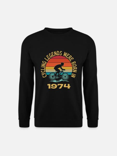 Radsportlegenden wurden 1974 geboren - Unisex Pullover - Schwarz