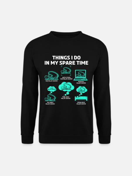 Rollercoaster Parc d’attractions Rollercoaster Ride - Sweat-shirt Unisexe - noir