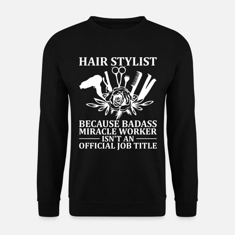 Coiffeur Barbier Coiffeur Coiffeur Barbier - Sweat-shirt Unisexe - noir