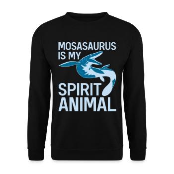 Biologiste marin Mosasaurus Time Dinosaures - Sweat-shirt Unisexe - noir - Devant - Alina (178cm) & Michal (187cm)