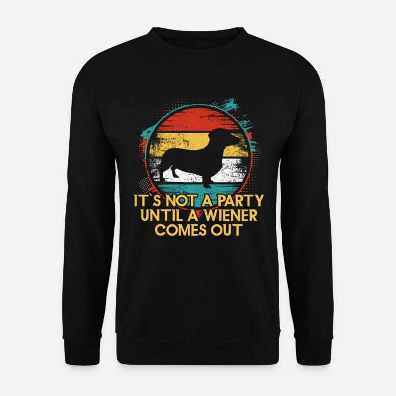 Dackel Dachshund Rauhaardackel - Unisex Pullover - Schwarz