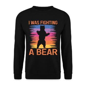 Ours Ours Brun Ours Polaire Ours - Sweat-shirt Unisexe - noir - Devant - Alina (178cm) & Michal (187cm)