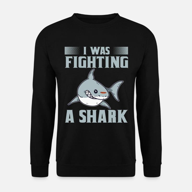 Great White Shark Hammer Shark - Unisex Sweatshirt - black