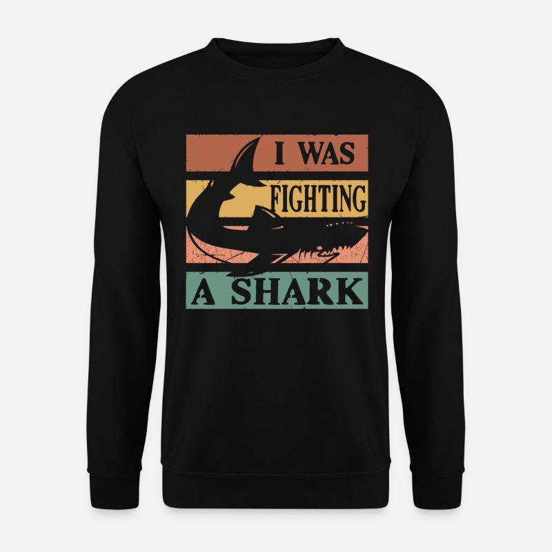 Great White Shark Hammer Shark - Unisex Sweatshirt - black