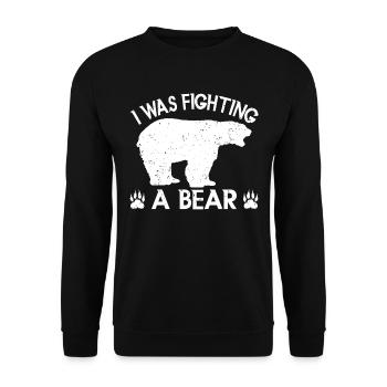 Ours Ours Brun Ours Polaire Ours - Sweat-shirt Unisexe - noir - Devant - Alina (178cm) & Michal (187cm)