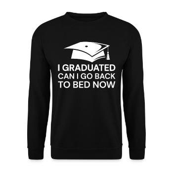 School Student Student Teacher - Unisex Sweatshirt - black - Front - Alina (178cm) & Michal (187cm)