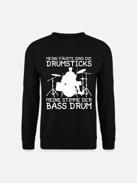 Drummer Drumsticks Schlagzeug Musiker - Unisex Pullover - Schwarz
