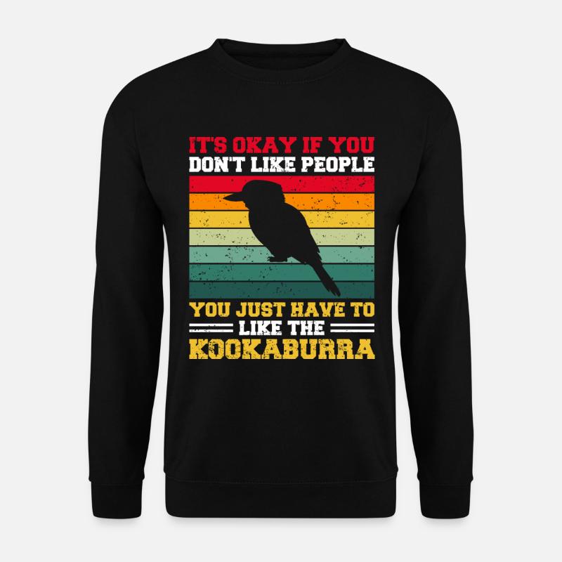 Jägerlieste Kookaburra Kingfisher Bird - Unisex Sweatshirt - black