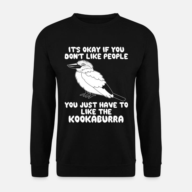 Jägerlieste Kookaburra Kingfisher Bird - Unisex Sweatshirt - black