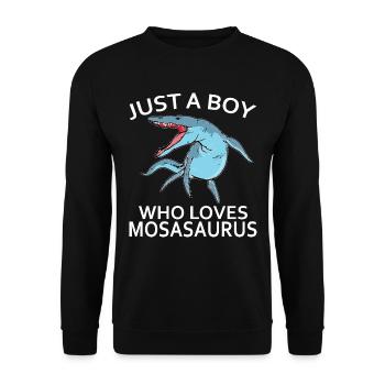 Biologiste marin Mosasaurus Time Dinosaures - Sweat-shirt Unisexe - noir - Devant - Alina (178cm) & Michal (187cm)