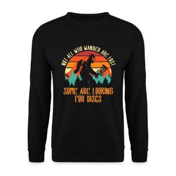 Quelques disques de recherche pour les disc-golfeurs - Sweat-shirt Unisexe - noir - Devant - Alina (178cm) & Michal (187cm)