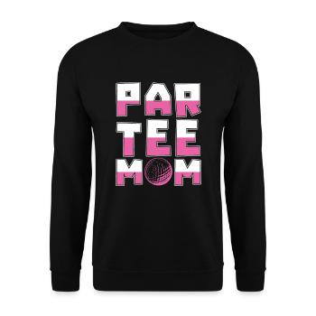 Par Tee Mom pour les golfeurs - Sweat-shirt Unisexe - noir - Devant - Alina (178cm) & Michal (187cm)
