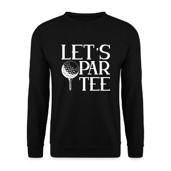 Let’s Par Tee pour les golfeurs - Sweat-shirt Unisexe - noir - Devant - Alina (178cm) & Michal (187cm)