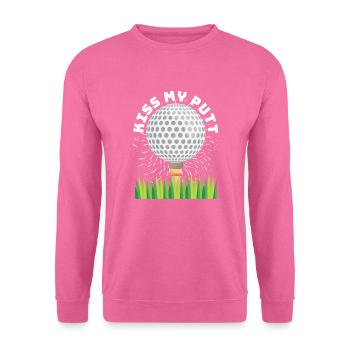 Kiss My Putt For Golfers - Unisex Sweatshirt - pink - Front