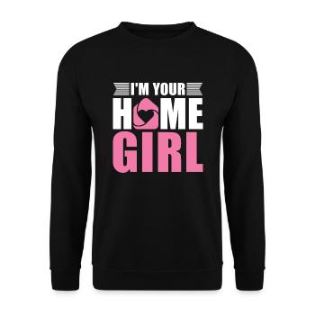 Je suis votre femme de ménage pour les agents immobiliers - Sweat-shirt Unisexe - noir - Devant - Alina (178cm) & Michal (187cm)