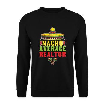 Nacho Courtier Moyen Pour - Sweat-shirt Unisexe - noir - Devant - Alina (178cm) & Michal (187cm)