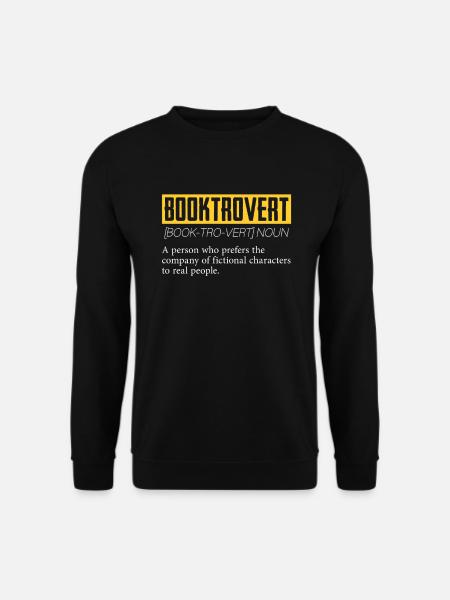 Booktrovert For Book Lovers - Unisex Sweatshirt - black