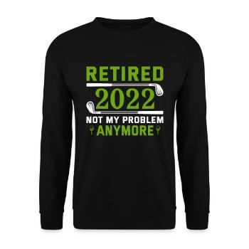 Golfeur à la retraite 2022 plus mon problème - Sweat-shirt Unisexe - noir - Devant - Alina (178cm) & Michal (187cm)