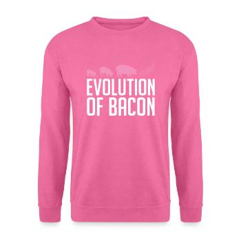 Evolution Von Bacon Breakfast Bacon Lover Meat - Unisex Pullover - Pink - Vorne