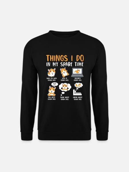 Ce que je fais pendant mon temps libre - Sweat-shirt Unisexe - noir