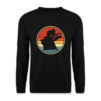 Retro belly dance For belly dancer - Unisex Sweatshirt - black - Front - Alina (178cm) & Michal (187cm)