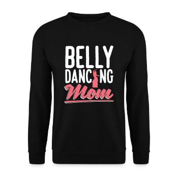 Belly Dance Mother For Belly Dancer - Unisex Sweatshirt - black - Front - Alina (178cm) & Michal (187cm)