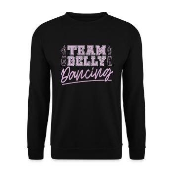Team belly dance For belly dancer - Unisex Sweatshirt - black - Front - Alina (178cm) & Michal (187cm)