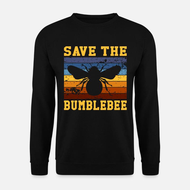 Hummel Bienen Artensterben Hummelschutz - Unisex Pullover - Schwarz