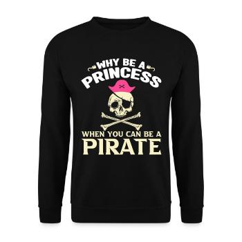 Pirate Kids Skull Party Pirates - Unisex Sweatshirt - black - Front - Alina (178cm) & Michal (187cm)