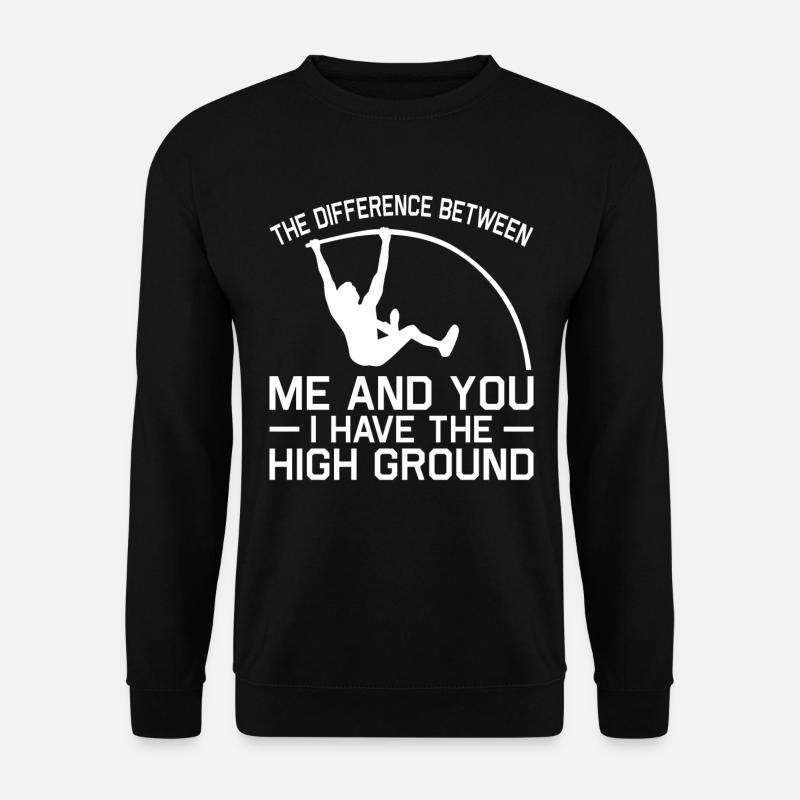 Stabhochsprung Stabspringer Leichtathletik - Unisex Pullover - Schwarz