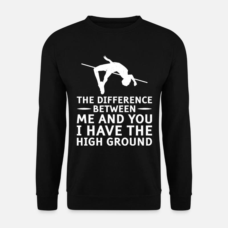 Stabhochsprung Stabspringer Leichtathletik - Unisex Pullover - Schwarz