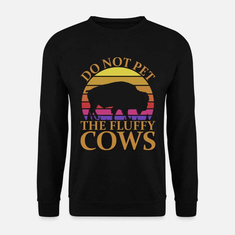 Bison Büffel Yellowstone Park - Unisex Pullover - Schwarz