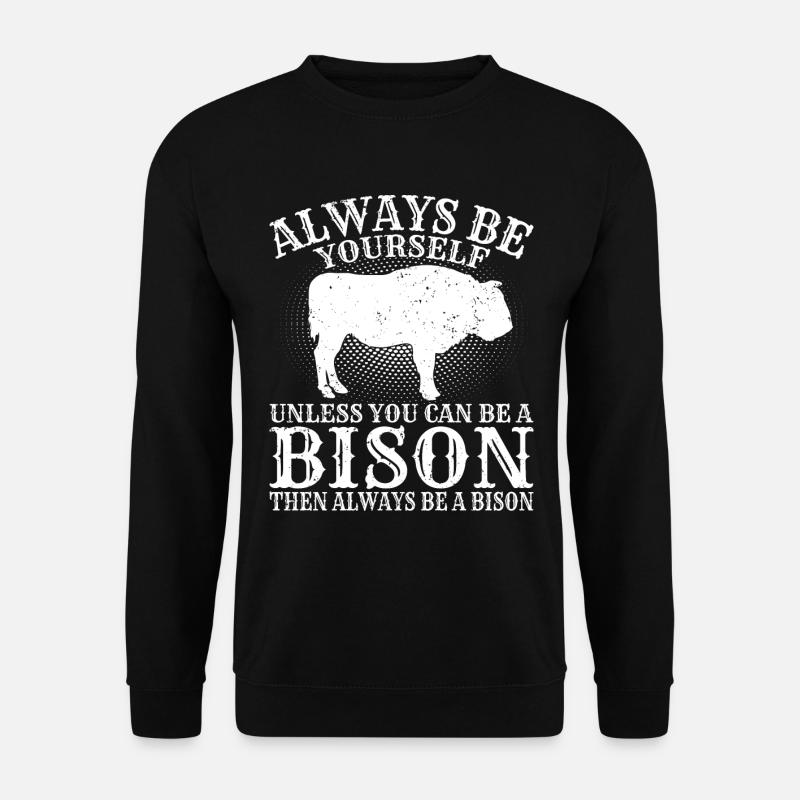 Bison Buffalo Parc de Yellowstone - Sweat-shirt Unisexe - noir