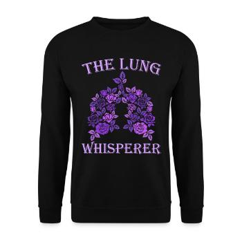 Respiratory therapists Respiratory therapist Occupational therapists - Unisex Sweatshirt - black - Front - Alina (178cm) & Michal (187cm)