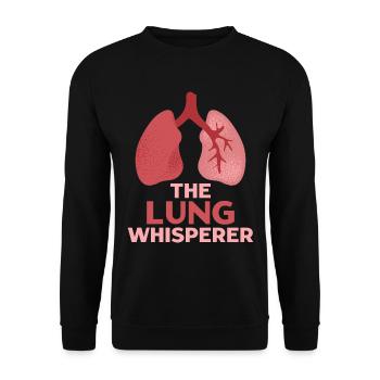 Respiratory therapists Respiratory therapist Occupational therapists - Unisex Sweatshirt - black - Front - Alina (178cm) & Michal (187cm)
