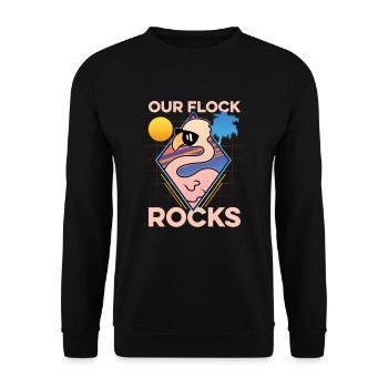 Nos rochers de troupeau - Sweat-shirt Unisexe - noir - Devant - Alina (178cm) & Michal (187cm)