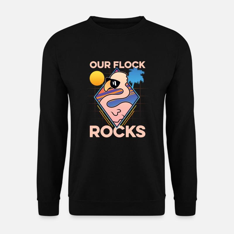 Our Flock Rocks - Unisex Sweatshirt - black