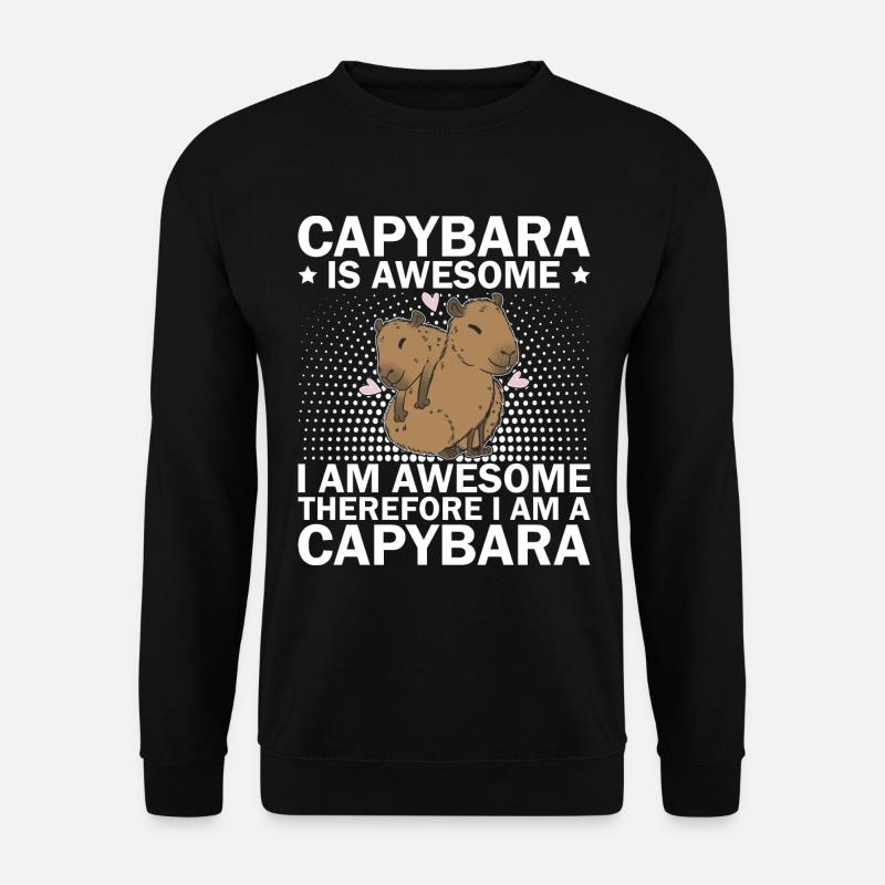 Capybara Rongeur Capybara Capybara - Sweat-shirt Unisexe - noir