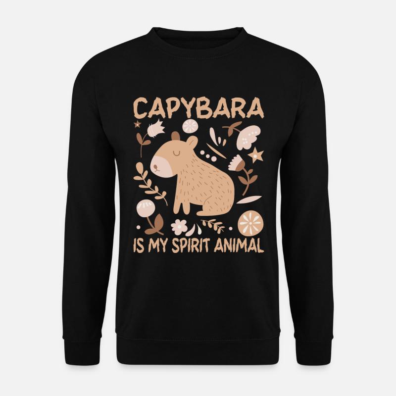 Capybara Rodent Capybara Capybara - Unisex Sweatshirt - black
